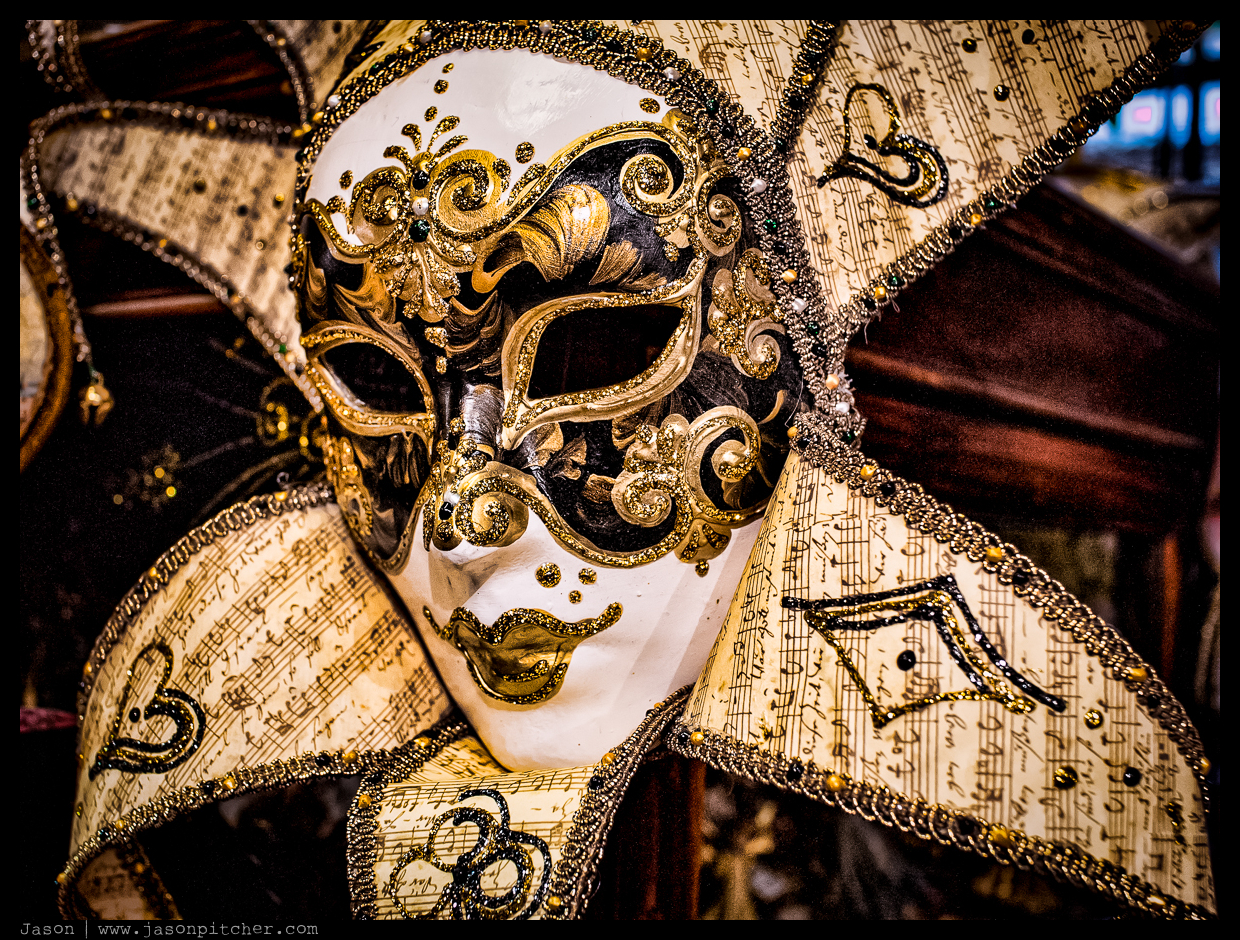 Black Gold Masque, Tragicomica, Venice Black Gold Masque, Tragicomica, Venice