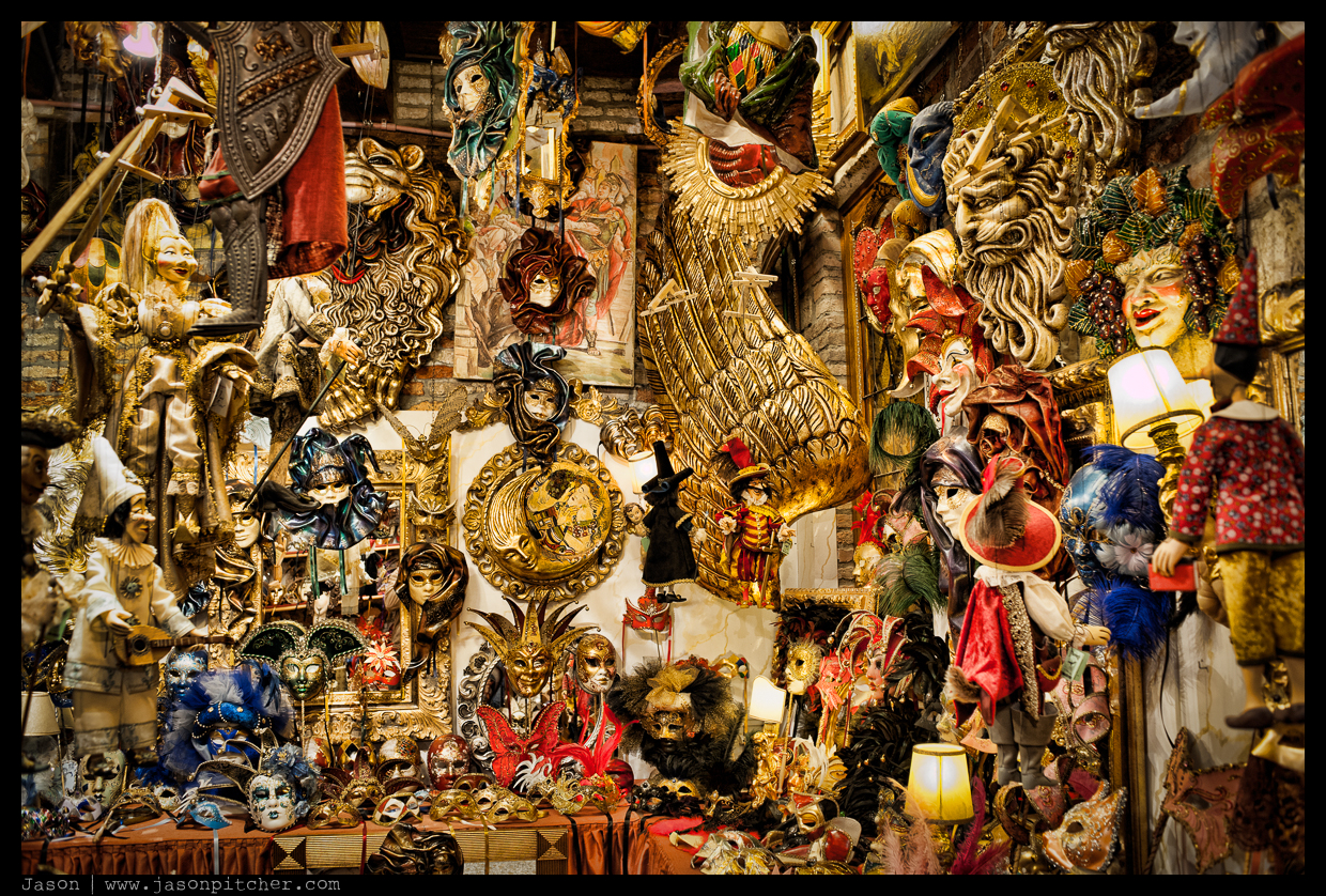 Venetian Carnival Masques - Tragicomica