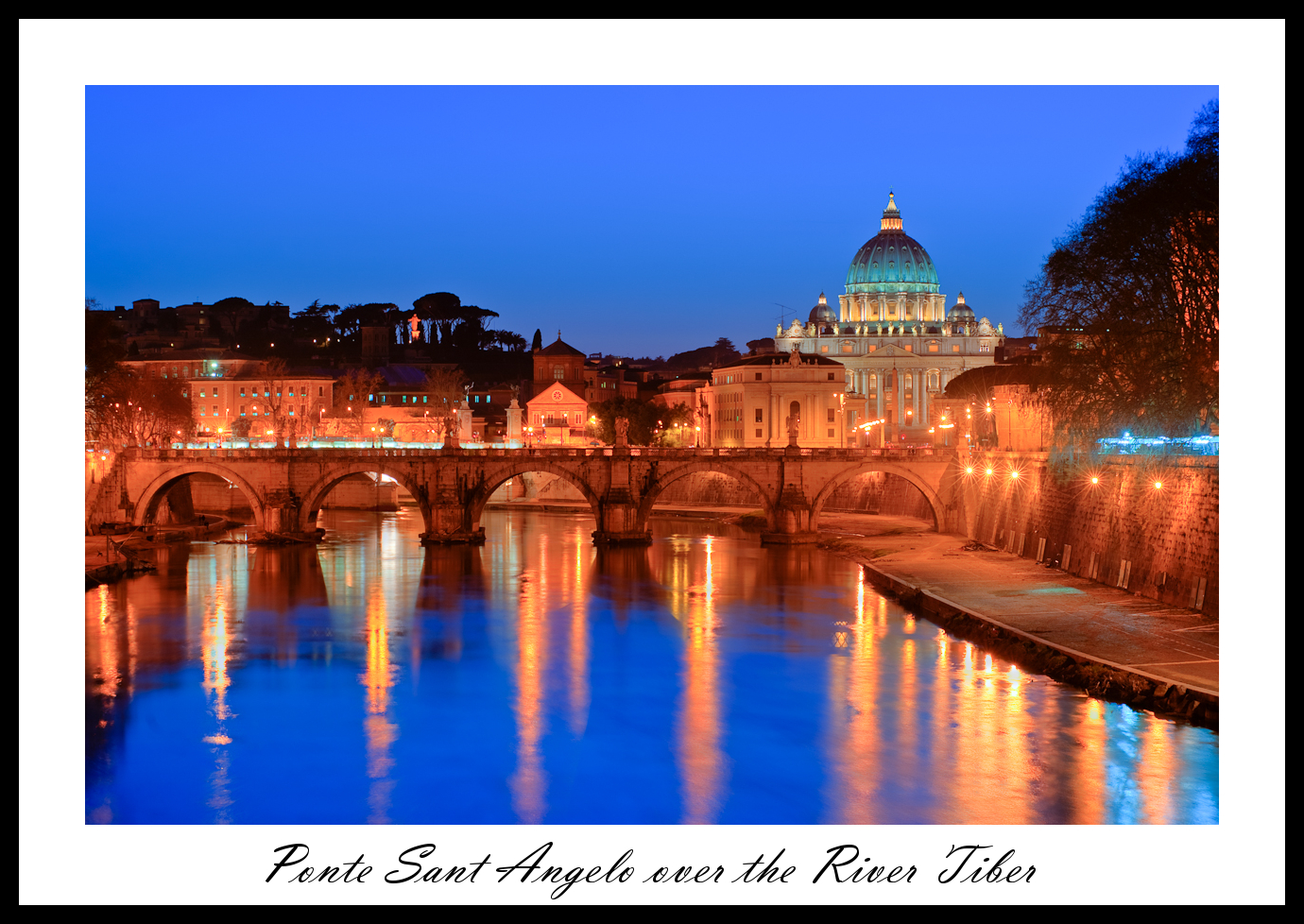 Ponte Sant Angelo over the River Tiber Ponte Sant Angelo over the River Tiber