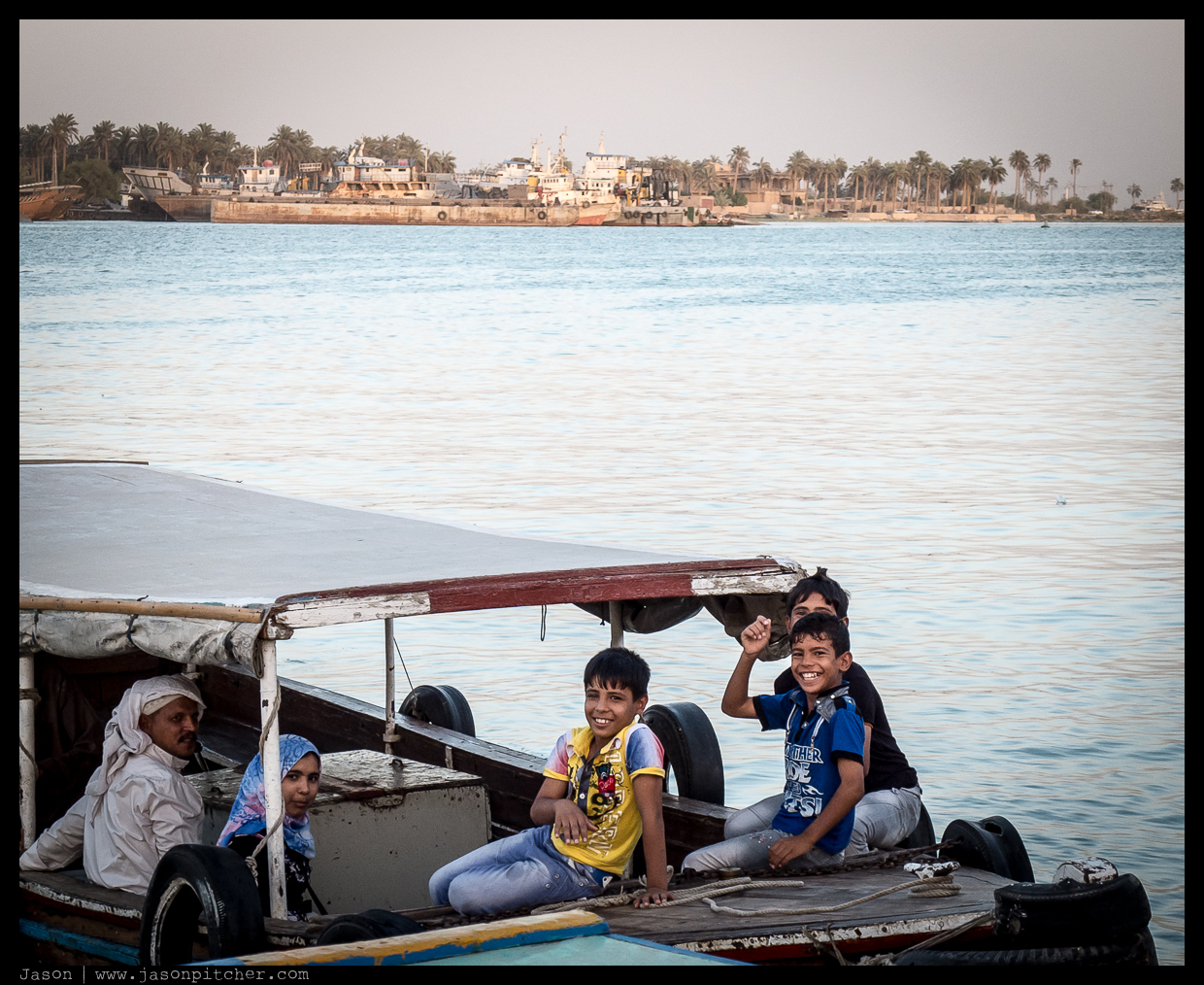 Iraqi boaters Iraqi boaters