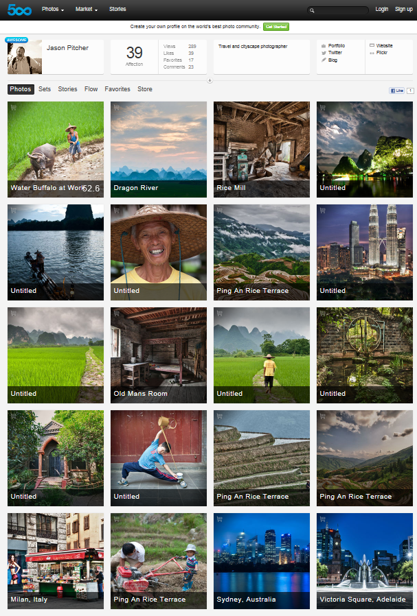 Now on 500px