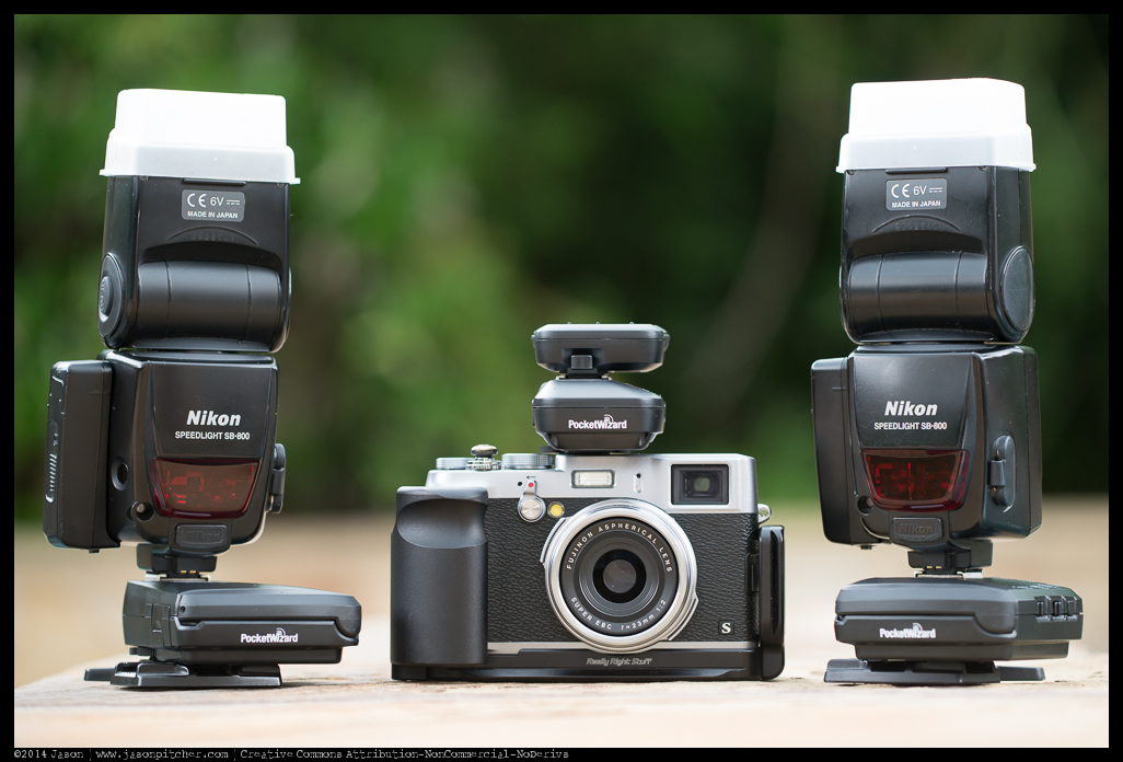 PocketWizard FlexTTL & miniTT1 on a Fuji X100s